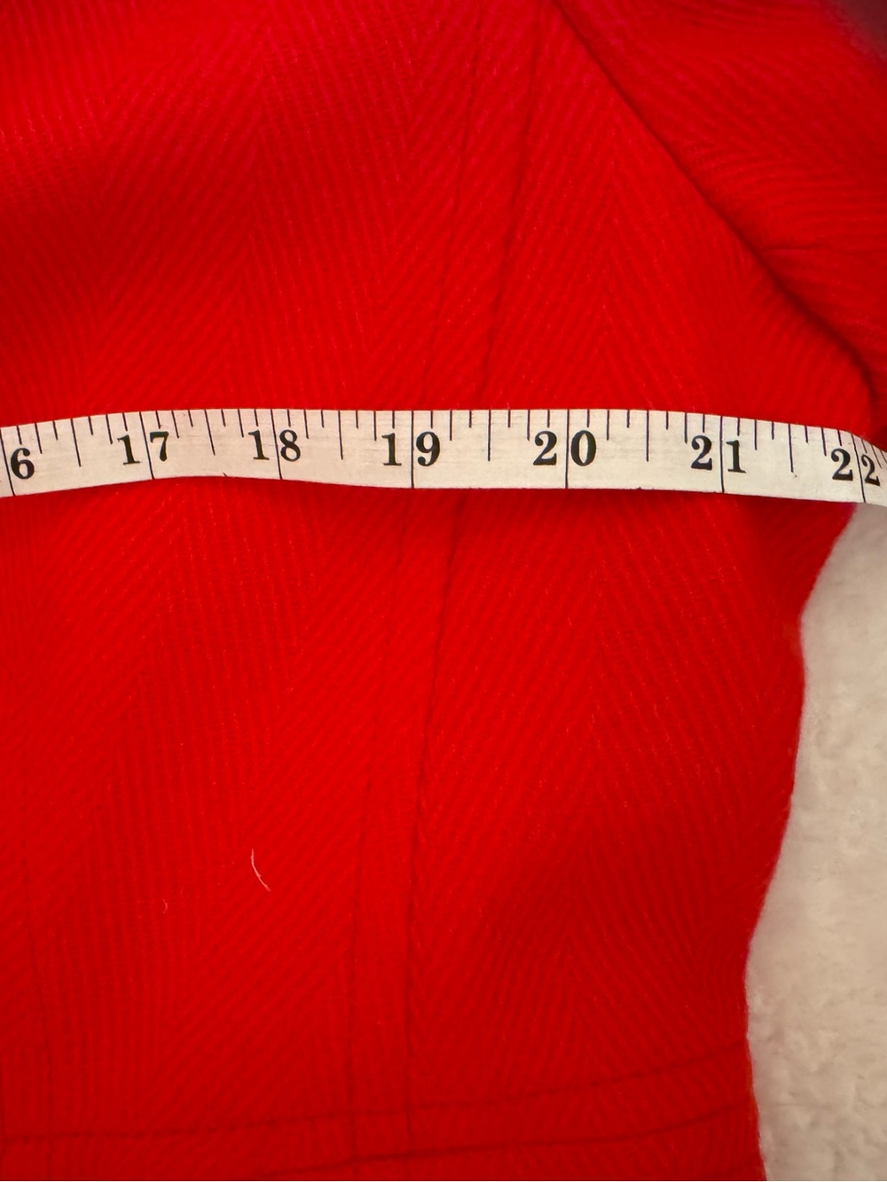 Beautiful red mid-weight Talbots jacket. Exceptional Used Condition, size 16. - Picture 8 of 12